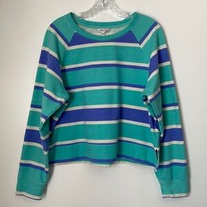 WILDFOX Long Sleeve Striped Lounge Pajama Top Size L